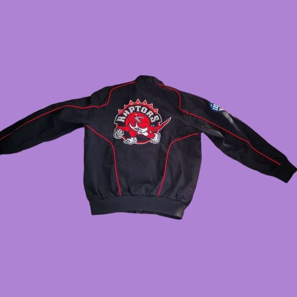 Toronto Raptors NBA black denim varsity letterman jacket - Picture 3 of 3